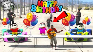 GTA 5 : Shinchan , Pinchan & Himawari Celebrating Franklin Birthday in GTA 5 ! JSS GAMER