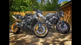 Old versus new Street Triple - Comparing the 2017 Street Triple RS with the 2012 Street Triple R