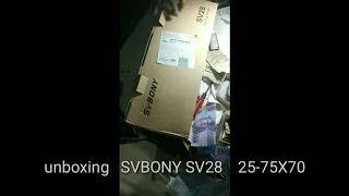 SVBONY 25-75X70 Spotting scope unboxing and test