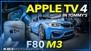 How to install an Apple TV 4 in Tommy L Garage's  BMW F80 M3! Better than CarPlay?? F80 M3 Mods!