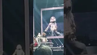 #Madonna 11 year old  daughter, Esther DJing during  #celebrationtour at #o2 #london 15.10.23