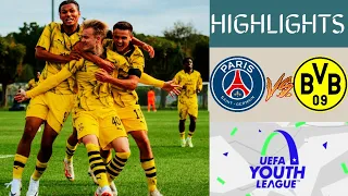 PSG vs Dortmund U19 UEFA Youth League Highlights | Group F