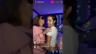 Malu Trevejo Instagram  live Dancing  With Her Mom 04/30/20