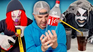 Creepy Clown and Monster Steal my soda! 👻😂