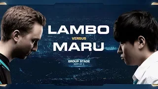 Lambo vs Maru ZvT - Group A - 2018 WCS Global Finals - StarCraft II