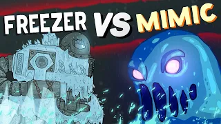 Gladiator battles : Freezer versus Mimic   Cartoons about tanks