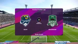 PES 2020 | Sochi vs Krasnodar - Russian Premier Liga | 15/03/2020 | 1080p 60FPS