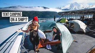 Crazy 3 Day Ferry Cruise TO ALASKA! - We Tent Camped on the Boat Deck?? (FULL TOUR!)