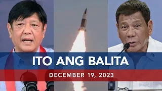 UNTV: Ito Ang Balita |   December 19, 2023