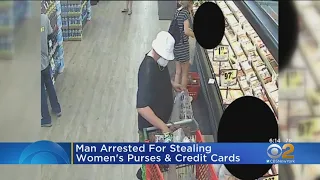 Man Arrested For Stealing Women's Purses, Credit Cards