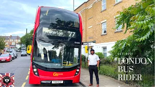 4K|London 🚌 Route 77|Tooting,Wandsworth,Battersea,Vauxhall,Waterloo!