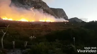 Betty's Bay Fire in my back yard.