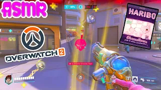 ASMR Gaming 🍀 Overwatch 2 Mei Eating Marshmallows Relaxing Controller Sounds Whispering 💤 🍭