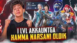 DAXSHAT! 1 LVL AKKAUNTGA😳 28.000 UC SOLDIK😱 1 LVL YANGI AKKAUNTDA OPEN KEYSNI DODASI🔥