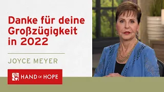 Deine Großzügigkeit hat Menschen neue Hoffnung geschenkt | Hand of Hope von Joyce Meyer Ministries