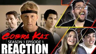 THIS IS GREAT! Father & his kids Watch Cobra Kai 1x1 | “Ace Degenerate”