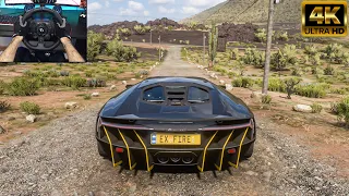 1550HP Lamborghini Centenario - Forza Horizon 5 | Steering wheel gameplay