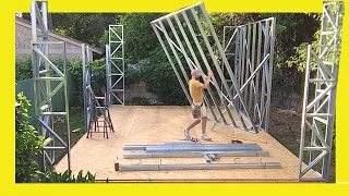 🔥 How to FRAME Walls 🤜  Steel Framing / TINY HOUSE 7 X 4,80 ✅ Drywall