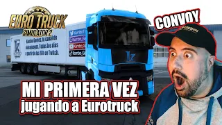 ETS2 🚚 MI PRIMERA VEZ EN EL JUEGO y encima en un CONVOY - EUROTRUCK SIMULATOR 2 | GAMEPLAY ESPAÑOL