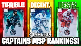 RANKING THE CAPTAIN MASTER PLAYERS IN NHL 24 HUT!