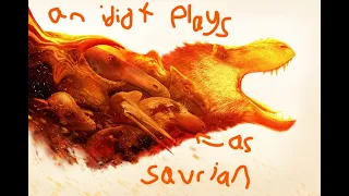 An idiot plays saurian, as a raptor.