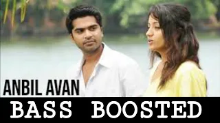 Vinnaithaandi Varuvaayaa - Anbil Avan | Bass boosted  | A.R. Rahman | STR | RK HIGH BASS