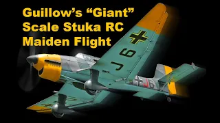 Guillow's Giant Scale JU 87-B Stuka • RC Maiden Flight