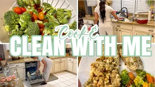 *NEW* 2022 CLEAN WITH ME | COOK AND CLEAN WITH ME | NIGHT CLEANING ROUTINE | EASY FAST DINNER RECIPE