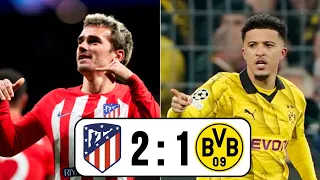 Atletico Madrid vs Bvb Dortmund 2-1 Highlights Goals | UEFA Champions League 2024