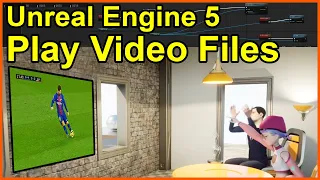 Play Video Files on Screens in your Short Film or During Game Play #UE5 #MediaPlayer