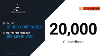 Překonali jsme 20 000 odběratelů, děkujeme Vám!