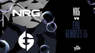 NRG vs. EG - Week 4 Day 3 | LCS Summer Split | NRG vs. Evil Geniuses LG (2023)