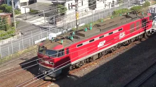 EF510牽引・フライアッシュ輸送ホキ1100　大府駅発車