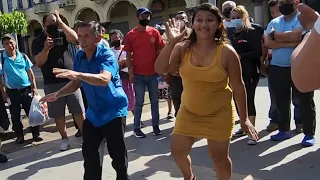 LA NUEVA PAREJA DE BAILE KARLA LA MORENA DE FUEGO 🔥Y CORCHOLATA EL BAILARIN DEL SANCOCHO