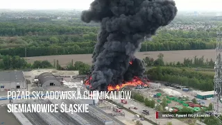 POŻAR SKŁADOWISKA CHEMIKALIÓW | SIEMIANOWICE ŚLĄSKIE