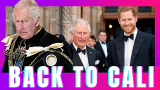 Prince Harry Hightails It Back to LA| Latest Royals News #princeharry #kingcharles