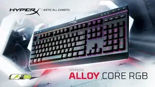 Обзор мембранной игровой клавиатуры HyperX Alloy Core RGB