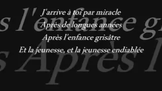 Carla Bruni - J'arrive à toi ( lyrics )