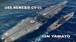 IJN YAMATO - USS NEMESIS CV-01 size comparison : Modern Warships