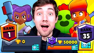 0 auf 50.000 TROPHÄEN! 😱 Meine Brawl Stars Entwicklung!