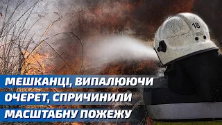 Харків: місцеві мешканці, випалюючи очерет, спричинили масштабну пожежу