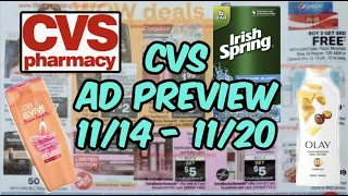CVS AD PREVIEW (11/14 - 11/20) | FREE BODY WASH, CHEAP IVORY, PAPER PRODUCTS & MORE!