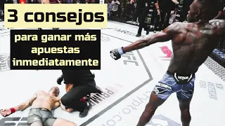 3 consejos para ganar más apuestas en el UFC