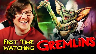 Watching GREMLINS for the FIRST TIME | MOVIE REACTION | Christmas Movie?!