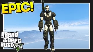 WAR MACHINE IRON MAN! GTA 5 Mods Showcase!!