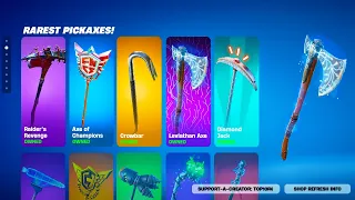 The RAREST Fortnite Pickaxes!