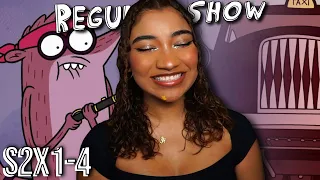 ELLO GOV'NOR + CHARACTER GROWTH??? | Regular Show - S2x1-4 *Reaction/Commentary*