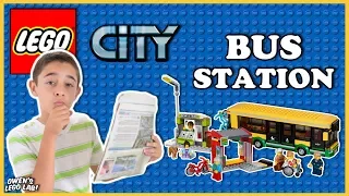 Kid Review - LEGO City Bus Station #60154 Speed Build & Demo