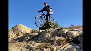 Santiago Oaks MTB Trail | Waterfall | Hawk | Jumps on ToddFather | Chutes Ridgeline (2 Rock Alan)