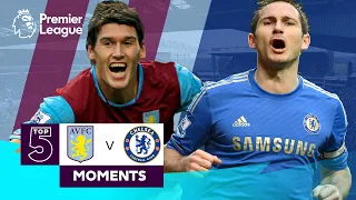 Aston Villa vs Chelsea | Top 5 Premier League Moments | Barry, Lampard, Terry